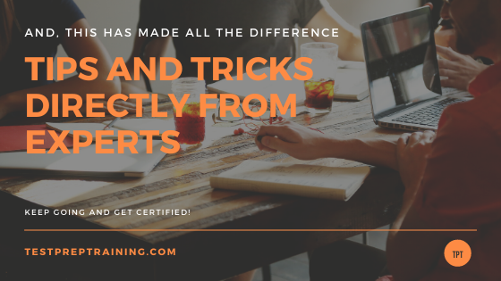 Tips and tricks from testpreptraining