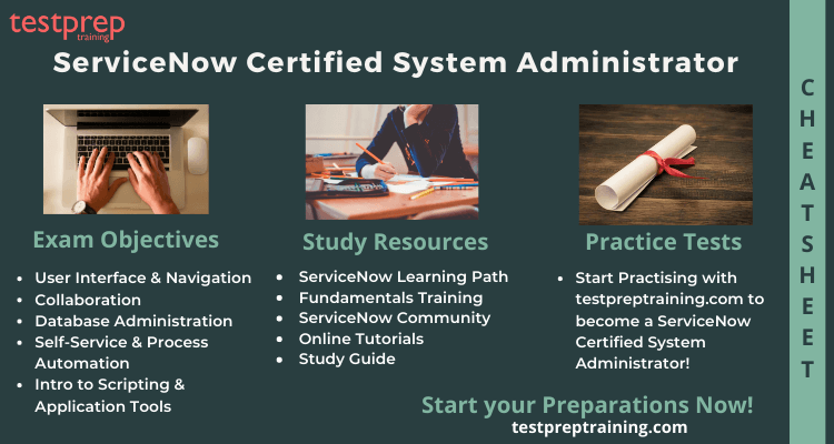 ServiceNow Certified System Administrator Cheat Sheet