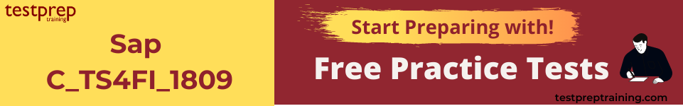 SAP C_TS4FI_1809 free practice tests