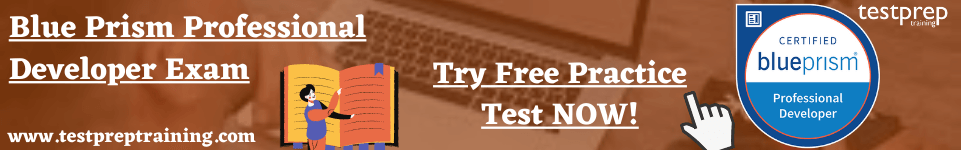 Blue Prism Professional Developer (APD01) Exam practice tests