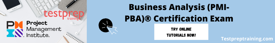 Business Analysis (PMI-PBA) Certification Exam online tutorials