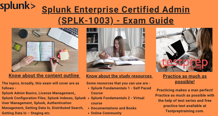 Splunk Enterprise Certified Admin
study guide