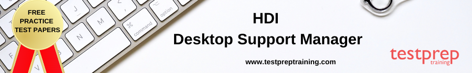 HDI  Desktop Support Manager free practice test