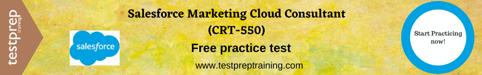 Marketing Cloud Consultant practice tests