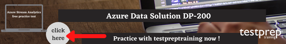 Azure Data Solution DP-200  free practice test