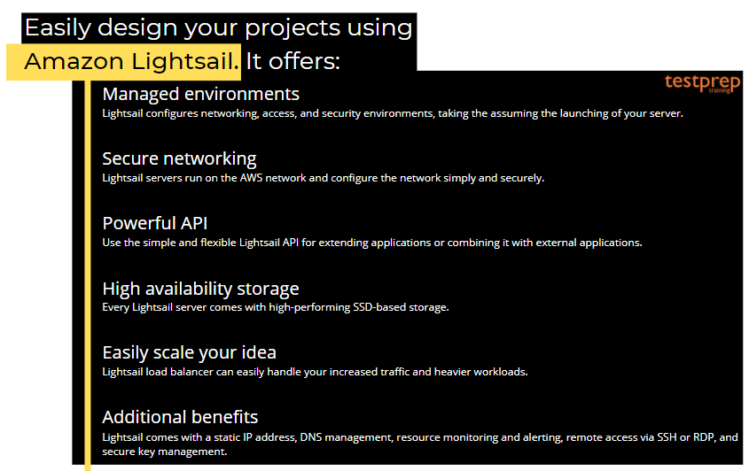 uses of Amazon Lightsail: Virtual Private Server (VPS)