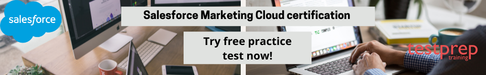 Salesforce Marketing Cloud certification  free practice test