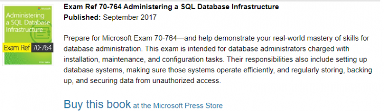 Administering a SQL Database Infrastructure (70-764) 