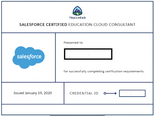 Salesforce Education Cloud Consultant Certification