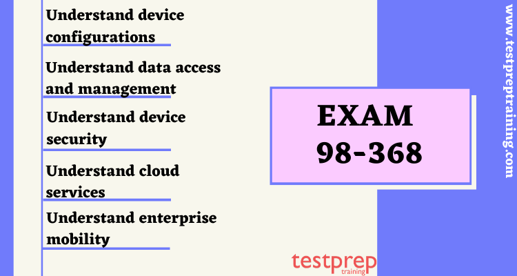 Exam 98-368: Mobility and Device Fundamentals course outline