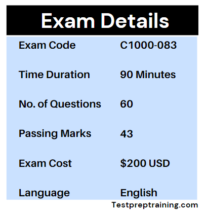 C1000-083 Certification Exam Cost