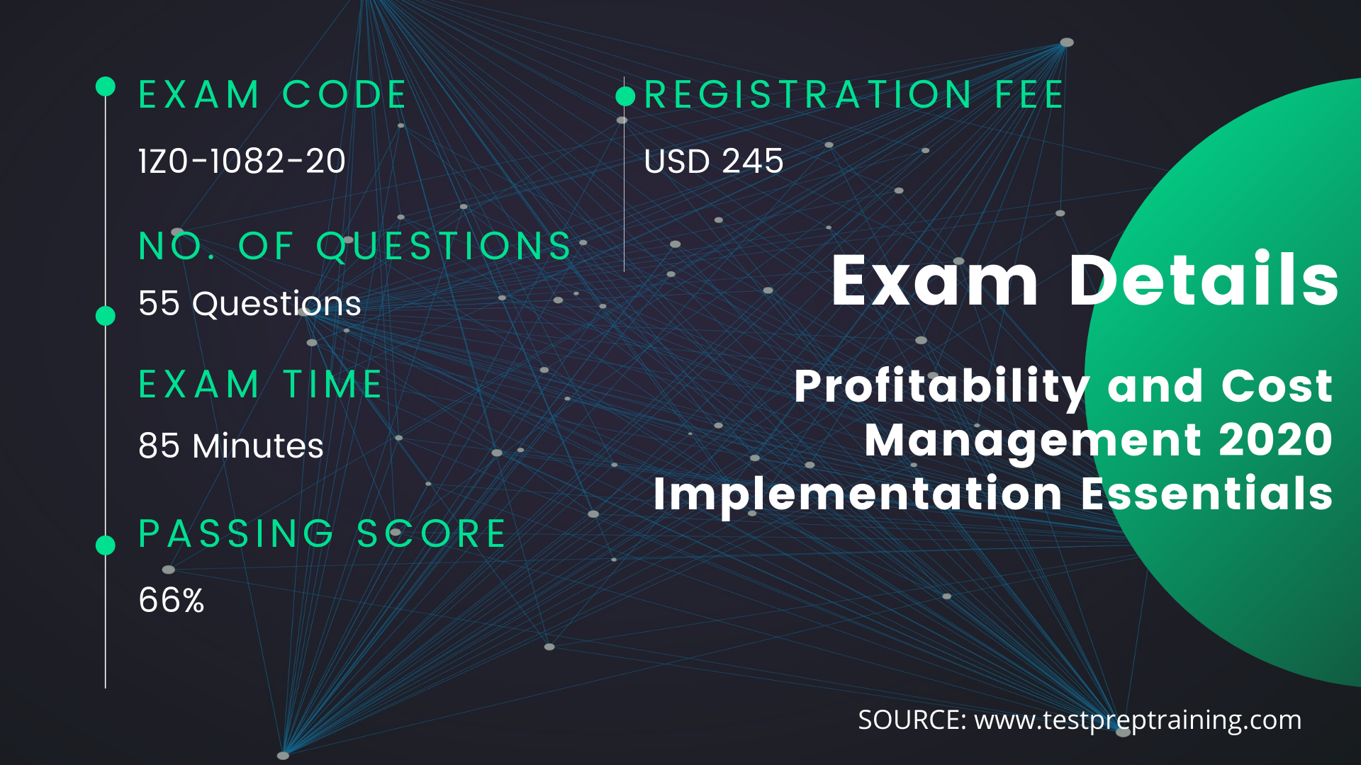 Oracle 1Z0-1082-20, Profitability and Cost Management 2020 Implementation Essentials exam details