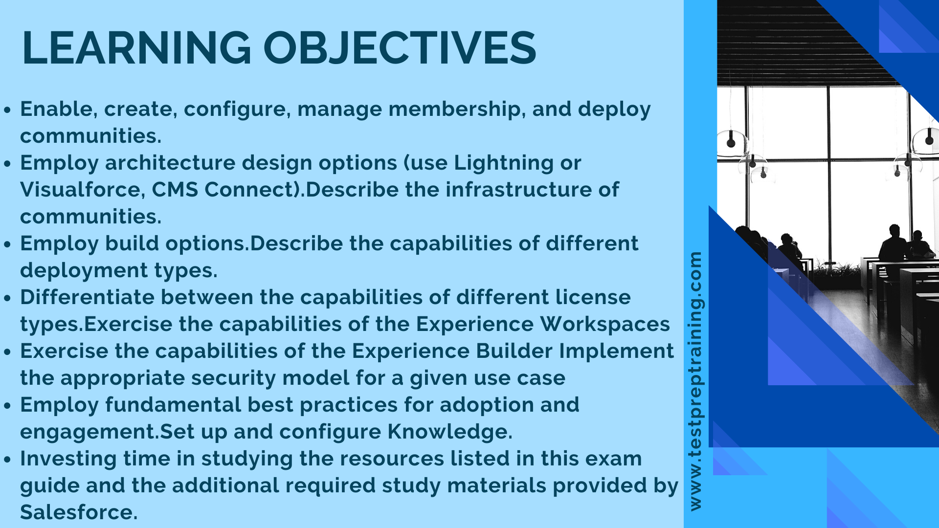 Salesforce Community Cloud Consultant Learning Objectives