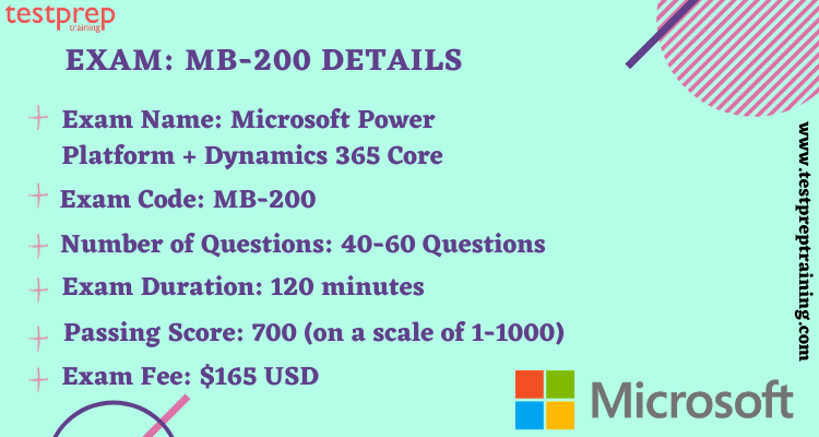 Exam MB-200: Microsoft Power Platform + Dynamics 365 Core details