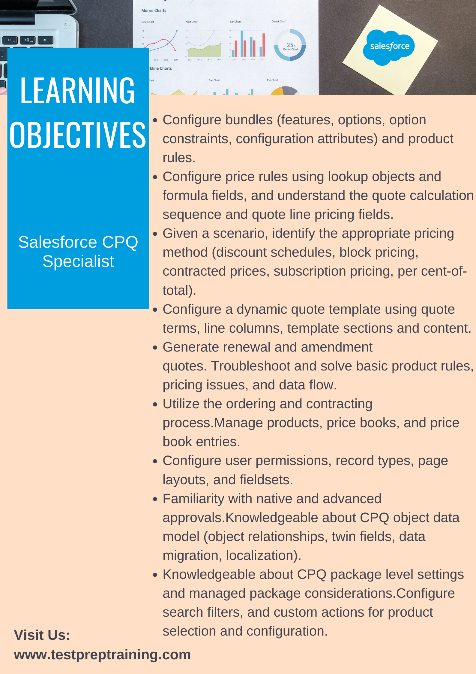 Salesforce CPQ Specialist learning objectives