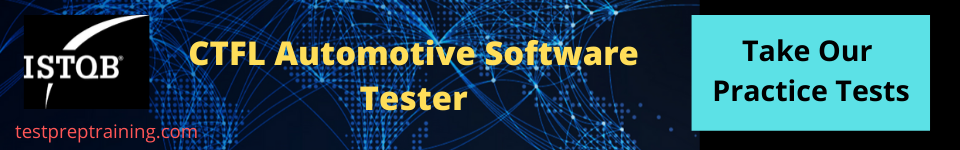 ISTQB Automotive Software Tester free practice tests