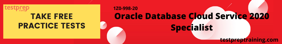 Oracle 1Z0-998-20 Free Practice Tests
