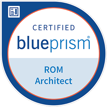 Blue Prism ROM Architect badge