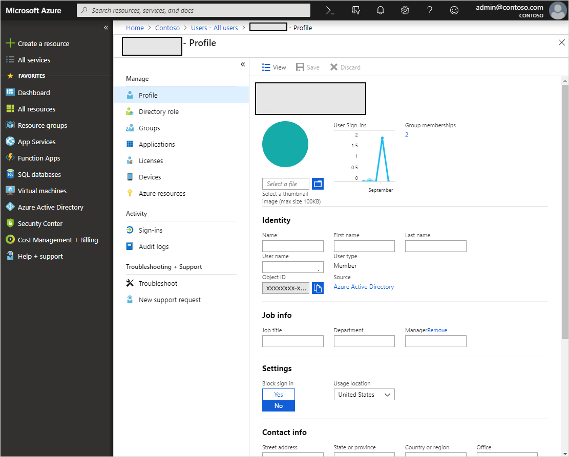 Azure Active Directory User Account Sign Out Reverasite