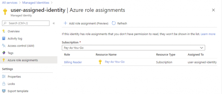 user assign role assignments