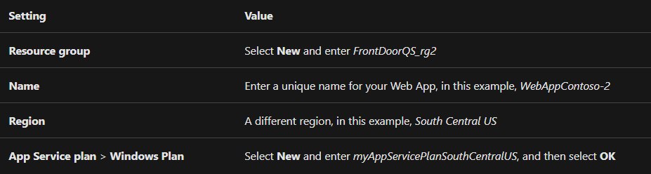 Creating and Configuring Azure Front Door Service