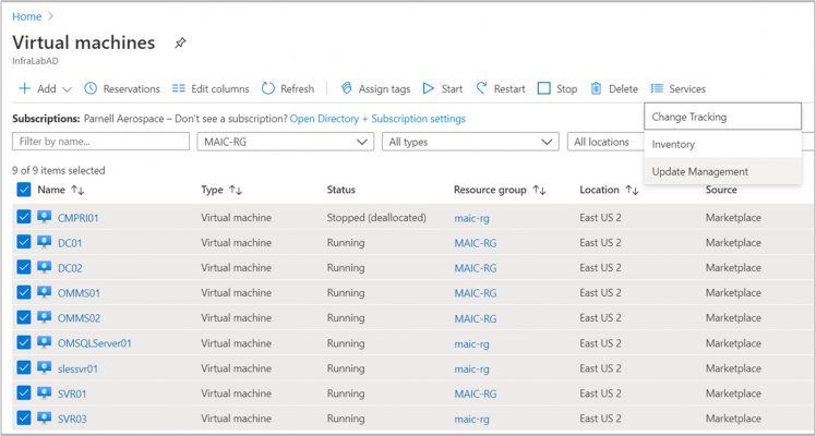 How to Enable Update Management from the Azure portal