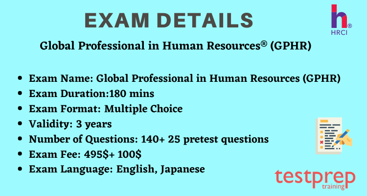 Global Professional in Human Resources (GPHR) exam details
