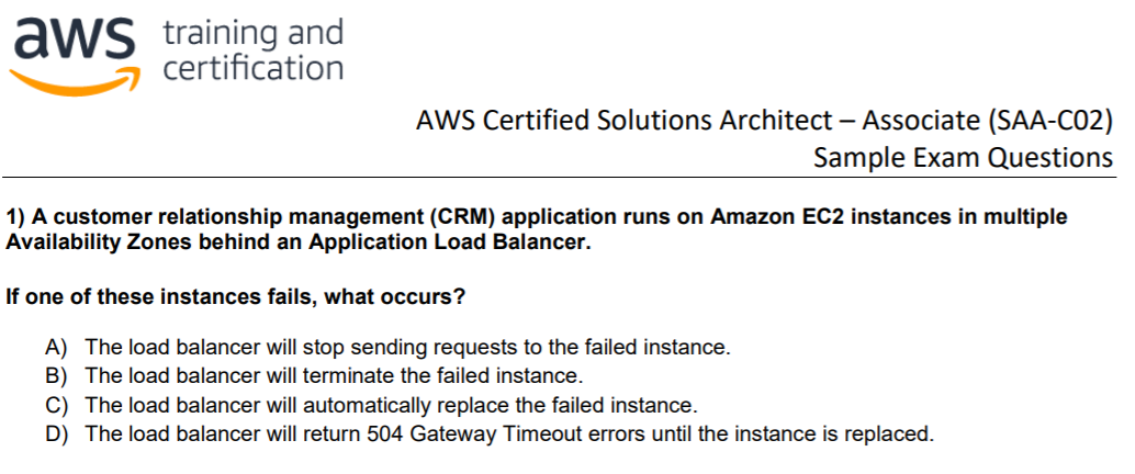 Official Amazon AWS Practice Questions
