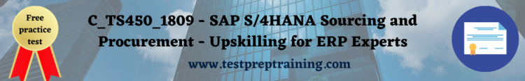 C_TS450_1809 SAP free practice test
