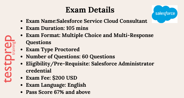 Salesforce Service Cloud Consultant exam details