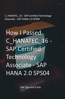 SAP HANA SAP Certified Technology Associate books