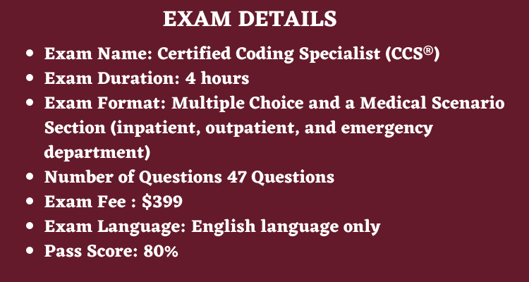 Certified Coding Specialist (CCS®) exam overview