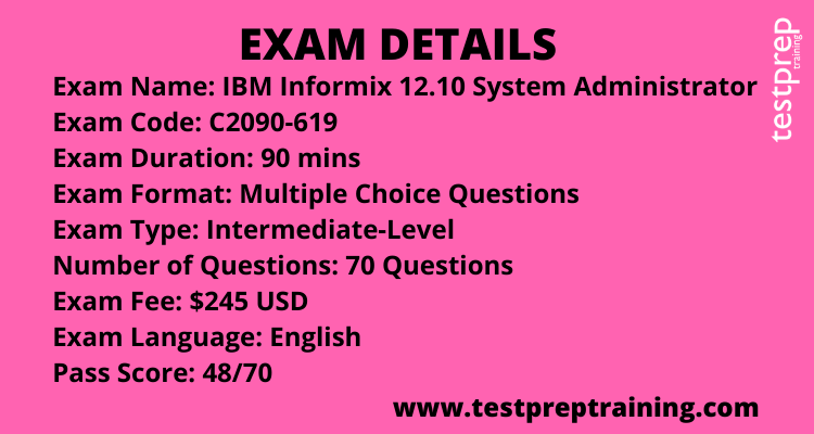 C2090-619 - IBM Informix 12.10 System Administrator exam details