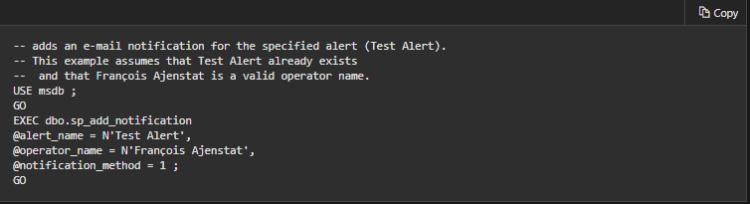 Notify an Operator of Job Status