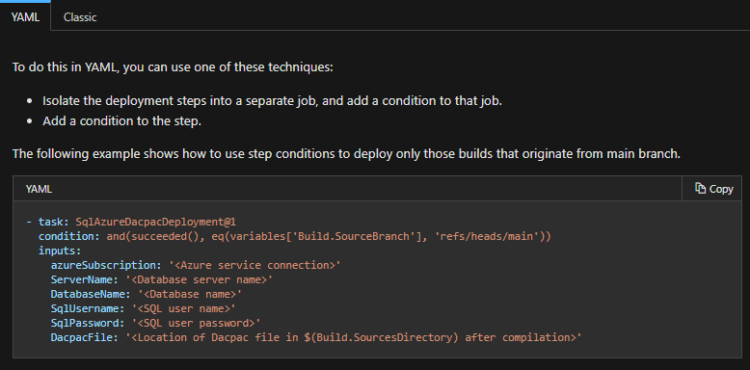 deployment conditionally