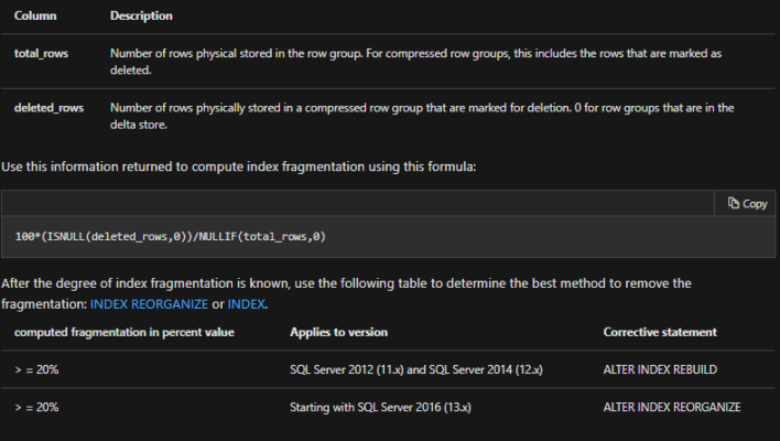 detecting fragmentation