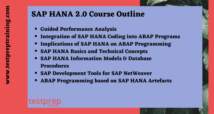 Sap E_HANAAW_14 Course outline 