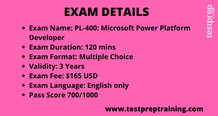 PL-400: Microsoft Power Platform Developer exam details