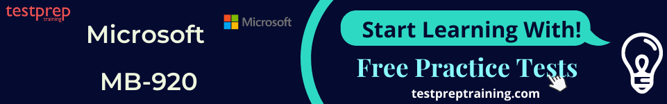 Microsoft MB-920 free practice tests