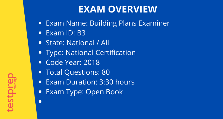 Building Plans Examiner (B3)
exam overview