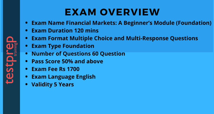 Financial Markets : A Beginner's Module (Foundation)  EXAM OVERVEW