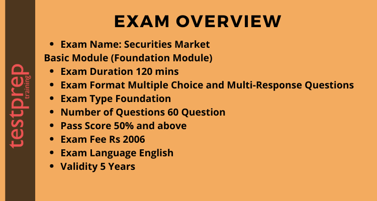 Securities Market Basic Module (Foundation Module)  exam overview