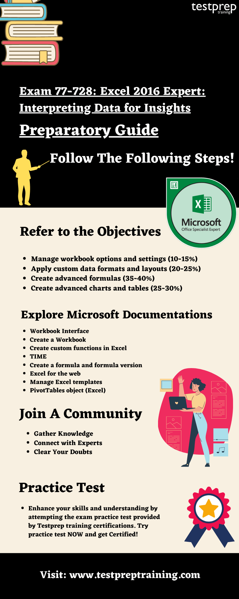 Exam 77-728: Excel 2016 Expert: Interpreting Data for Insights preparatory guide 