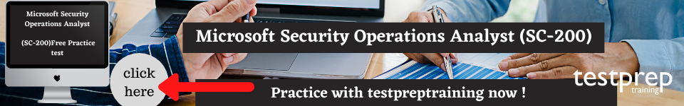 Microsoft Security Operations Analyst (SC-200) free practice test