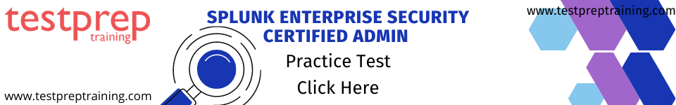 Splunk Enterprise Security Certified Admin Practice test