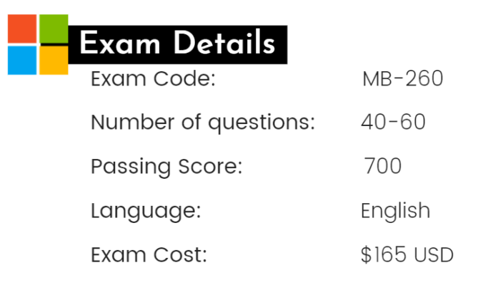 MB-260 exam details