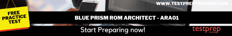Blue Prism ROM Architect - ARA01 free practice test
