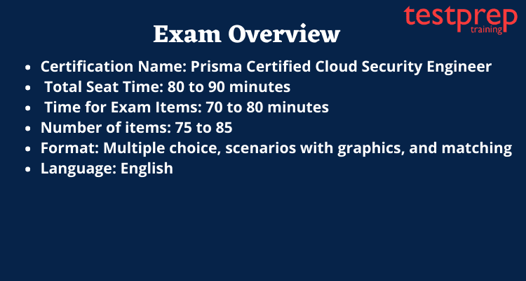 Prisma Certified Cloud Security Engineer (PCCSE) exam overview