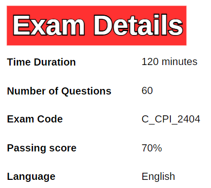 exam details sap